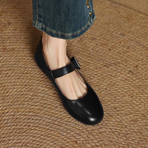 Exquisite Handcrafted Genuine Leather Women's Shoes for Elevated Elegance(Edamaijia82212F)