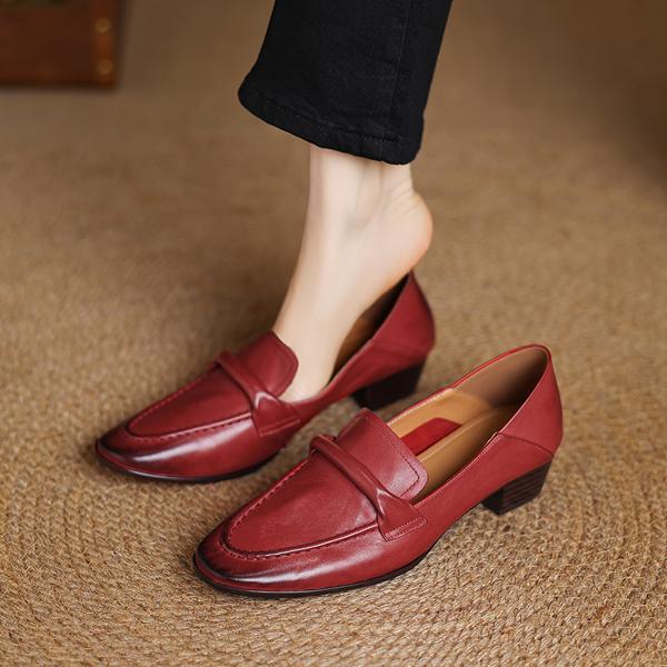 Handcrafted Genuine Leather Women's Luxury Shoes(Edamaijia82277F)