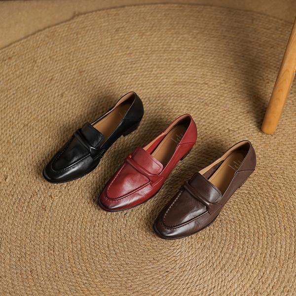 Handcrafted Genuine Leather Women's Luxury Shoes(Edamaijia82277F)
