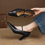 Handcrafted Luxury Genuine Leather Women's Shoes(Edamaijia82223F)