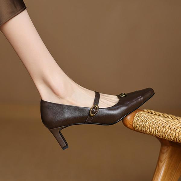 Luxurious Handmade Leather Women's Shoes: Exquisite Craftsmanship and Elegance(Edamaijia82222F)