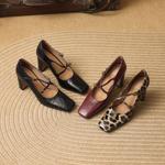 Handcrafted Luxury Leather Women's Shoes - Timeless Elegance(Edamaijia9327F)
