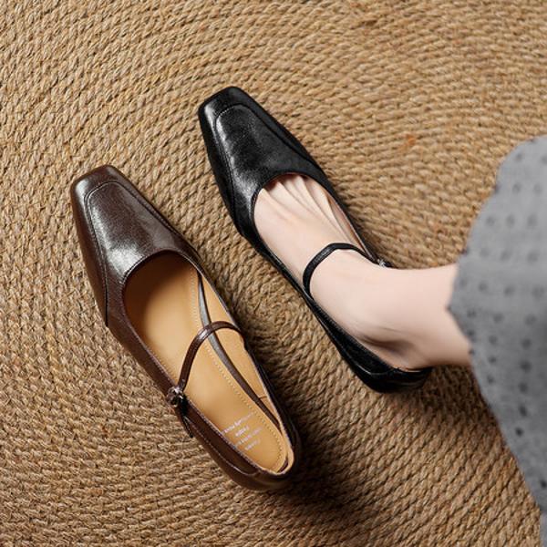 Handcrafted Luxury Leather Women’s Shoes for Elegance(Edamaijia82258F)