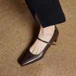 Handcrafted Luxury Leather Women’s Shoes for Elegance(Edamaijia82258F)