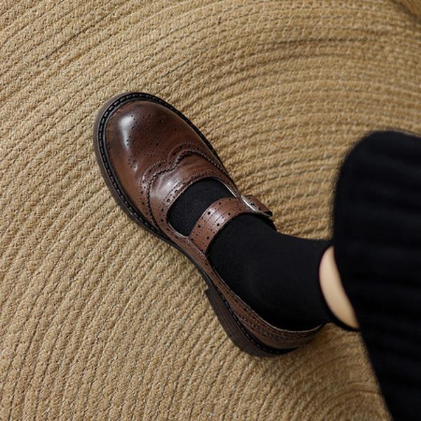 Exquisite Handcrafted Leather Shoes for Elegant Women(Edamaijia82260F)