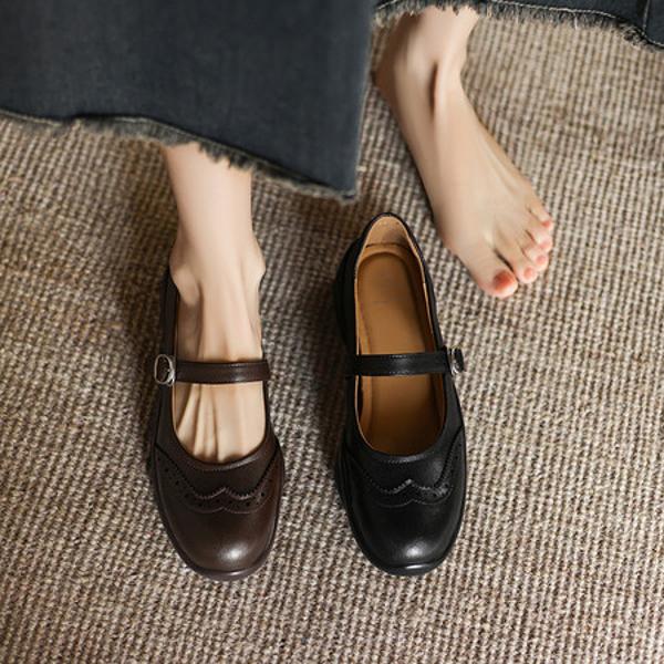 Handcrafted Leather Women’s Shoes: Luxurious Quality and Elegance(Edamaijia82271F)