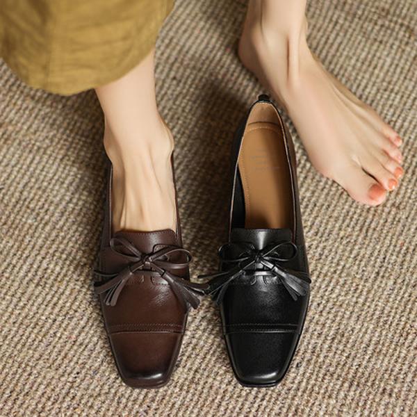 Handcrafted Genuine Leather Women’s Shoes: Elegance Redefined(Edamaijia82279F)