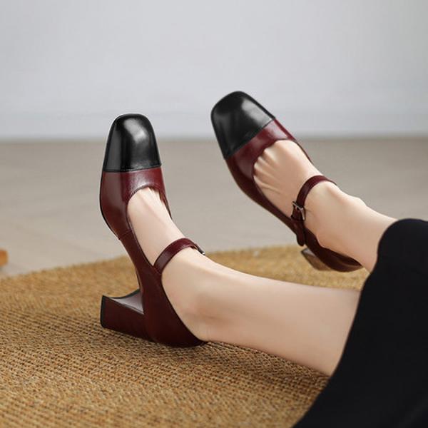 Luxury Handcrafted Leather Women's Shoes: Exquisite Craftsmanship & Elegance(Edamaijia82291F)