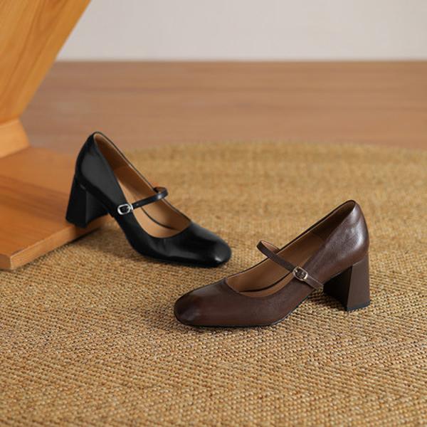 Handcrafted Luxury Leather Women’s Shoes - Timeless Elegance(Edamaijia82316F)