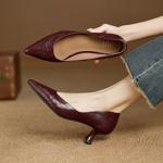 Handcrafted Luxury Leather Women's Shoes for Elegant Styles(Edamaijia9501F)