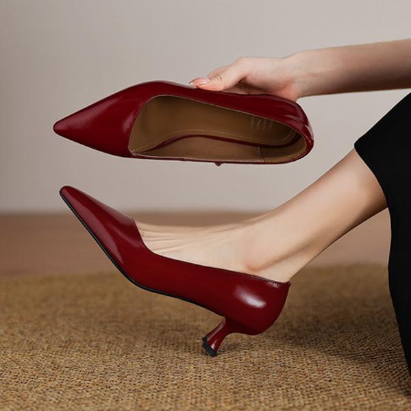 Handcrafted Luxury Leather Women's Shoes: Elegance Redefined(Edamaijia9503F)