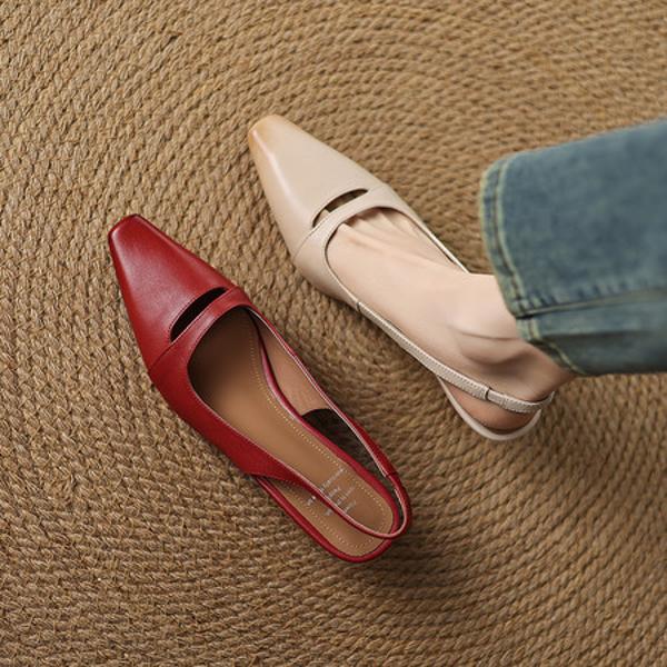 Elegant Handmade Leather Women's Shoes – Exquisite Craftsmanship & Quality(Edamaijia9508F)