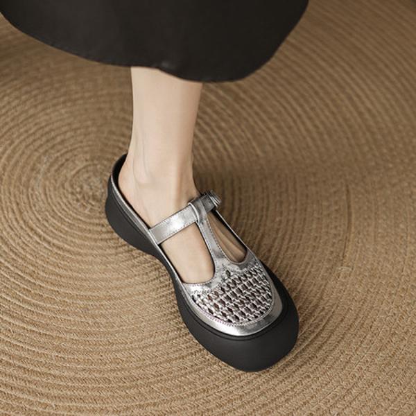 Handcrafted Genuine Leather Women's Shoes: Elegant Luxury Quality(Edamaijia82506F)