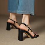 Exquisite Handcrafted Leather Women's Shoes - A Touch of Luxury and Elegance(Edamaijia9525F)