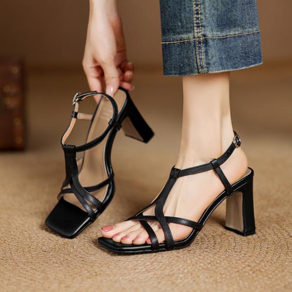 Handcrafted Luxury Leather Women's Shoes with Elegant Craftsmanship(Edamaijia9535F)