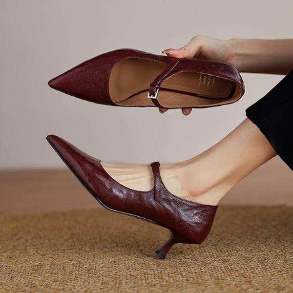 Exquisite Handmade Leather Women’s Shoes: Luxury Craftsmanship(Edamaijia9551F)