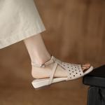 Elegant Luxury Handmade Leather Women's Shoes(Edamaijia82595F)