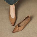 Handcrafted Genuine Leather Women's Shoes: Elegant Luxury Quality(Edamaijia9538F)