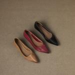 Exquisite Handmade Genuine Leather Women's Shoes for Timeless Elegance(Edamaijia9539F)