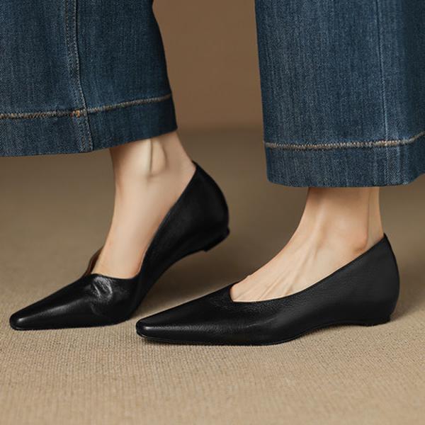 Handcrafted Luxury Leather Women's Shoes for Elegant Style(Edamaijia9553F)