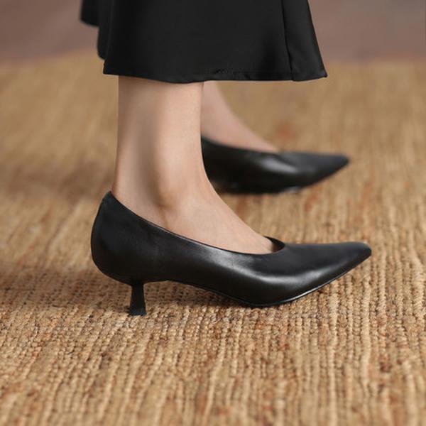 Elegant Handcrafted Leather Women’s Shoes of Luxury Quality(Edamaijia82606F)