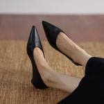 Elegant Handmade Leather Women’s Shoes: Exquisite Craftsmanship & Luxurious Quality(Edamaijia82609F)
