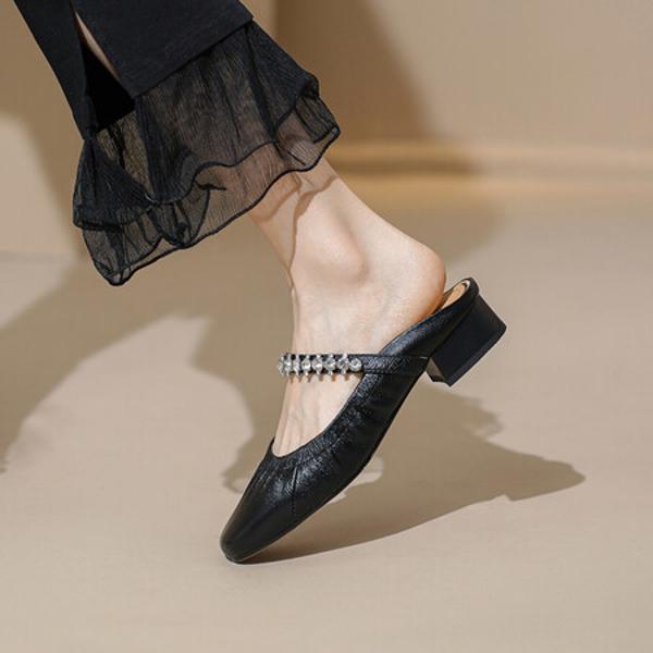 Luxurious Handmade Leather Women's Shoes, Exquisite Craftsmanship(Edanjuan8820922)