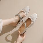 Luxurious Handmade Leather Women's Shoes, Exquisite Craftsmanship(Edanjuan8820922)