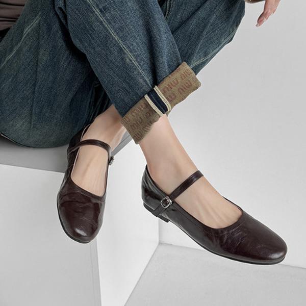 Handcrafted Genuine Leather Women's Shoes: Luxurious Elegance Unveiled(Edanjuan880122-5)