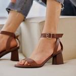 Handcrafted Leather Elegance: Luxurious Women's Shoes(Edfmr9928)