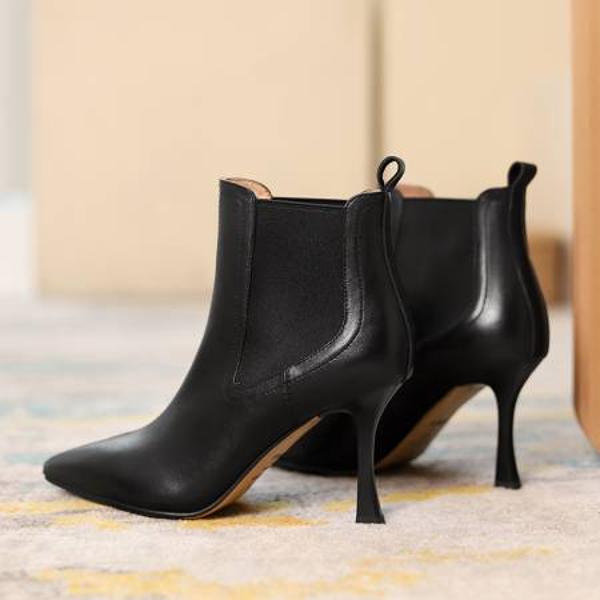 Elegant Handcrafted Leather Women's Shoes - Luxurious Craftsmanship(Edfmr335-5)