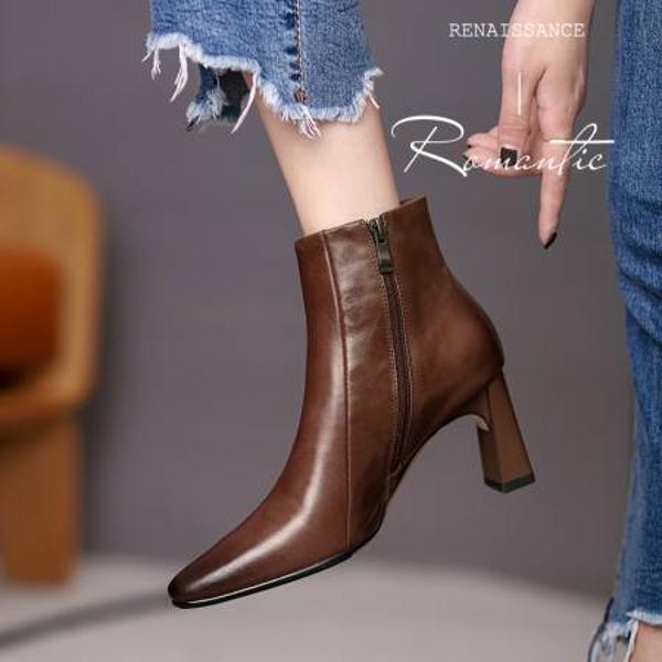 Handcrafted Luxury Leather Women's Shoes: Exquisite Quality & Elegance(Edfmr306-1)