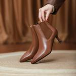 Handcrafted Luxury Leather Women's Shoes: Elegance Meets Superior Craftsmanship(Edfmr505-5)