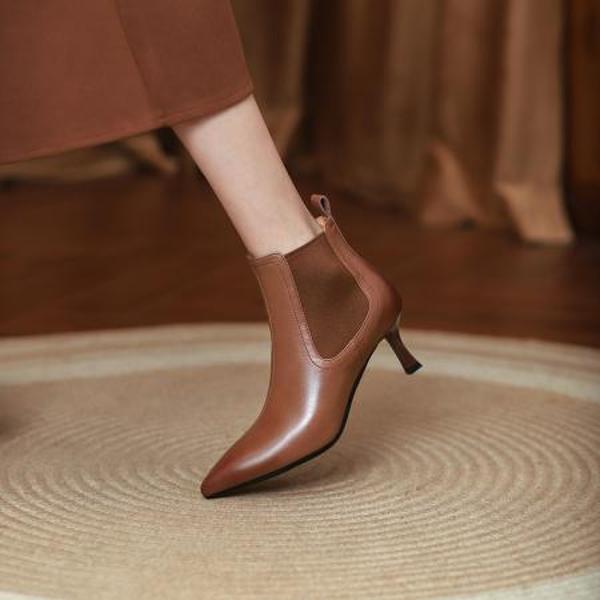 Handcrafted Luxury Leather Women's Shoes: Elegance Meets Superior Craftsmanship(Edfmr505-5)