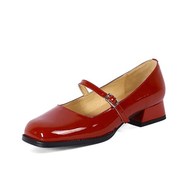 Handcrafted Genuine Leather Woman Shoes: Elegant Luxury Craftsmanship(Edfmr-538)