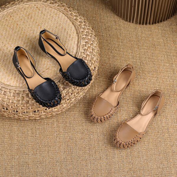 Exquisite Handmade Leather Women's Shoes: Luxe Elegance(Edfmr552)