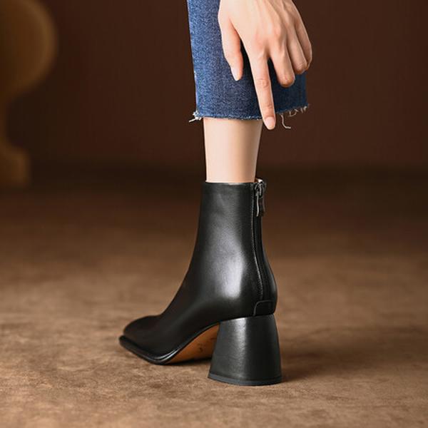 Handcrafted Genuine Leather Lady Shoes: Luxurious Elegance(Edfmr577-1)