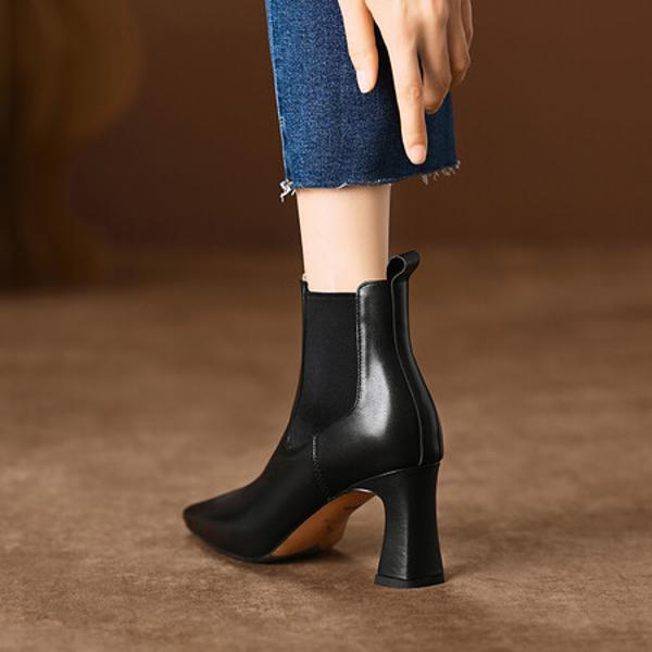 Crafted Luxury: Handmade Leather Women's Shoes(Edfmr563-5)