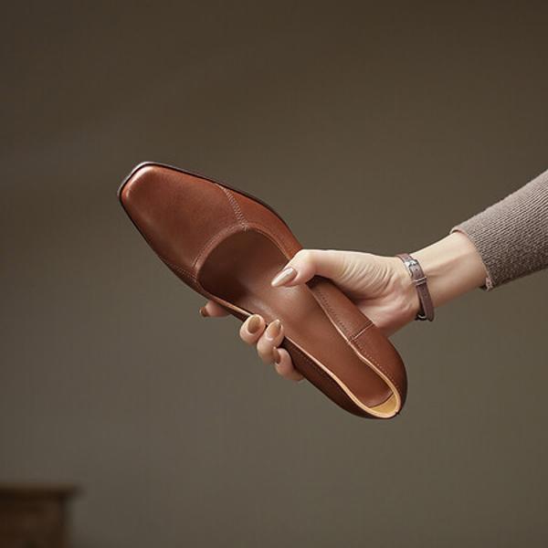 Handcrafted Genuine Leather Women's Shoes: A Touch of Elegance and Luxury(Edfmr6191)