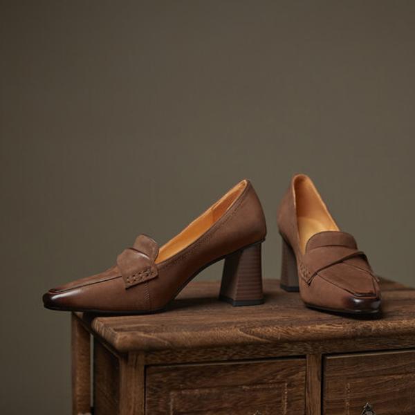 Handcrafted Leather Women's Shoes: Elegant Luxury & Superior Craftsmanship(Edfmr6002)