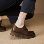 Handcrafted Leather Women's Shoes - Luxurious Elegance(Edfmr628)