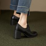 Luxurious Handcrafted Leather Women's Shoes: Fine Craftsmanship & Elegance(Edfmr6333)