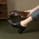 Luxurious Handcrafted Leather Women's Shoes: Fine Craftsmanship & Elegance(Edfmr6333)