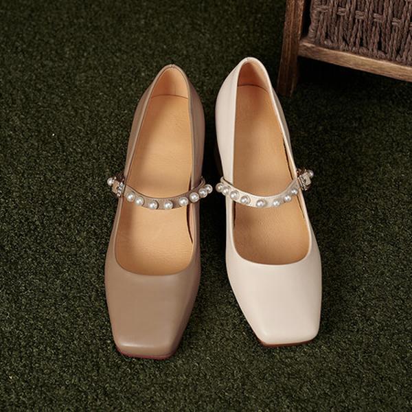 Handcrafted Genuine Leather Women's Shoes: Exquisite Quality and Luxurious Elegance(Edfmr-6688)