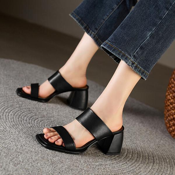 Handcrafted Luxury Leather Women's Shoes for Timeless Elegance(Edfmr6571)