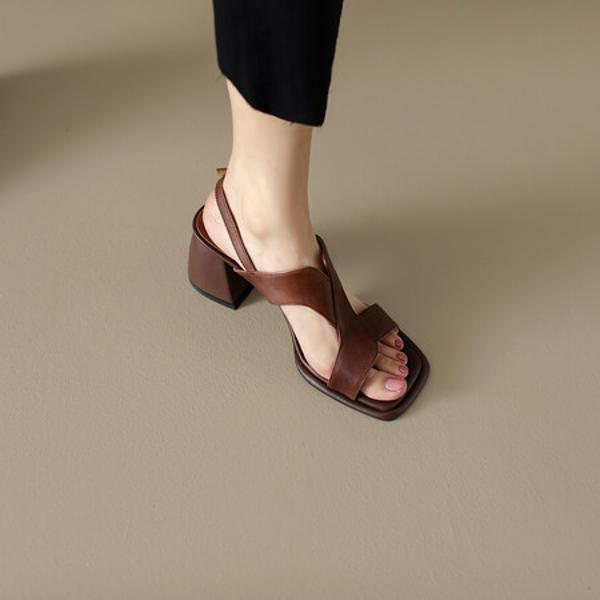 Handcrafted Luxury Leather Women's Shoes: Exquisite Elegance in Every Stitch(Edfmr-6573)