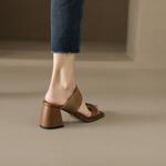 Elegant Handmade Genuine Leather Women's Footwear(Edfmr-6571)