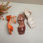 Handcrafted Luxury Leather Women’s Shoes for Elegance(Edfmr6792)