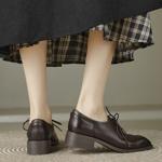 Luxurious Handmade Leather Women’s Shoes: Exquisite Craftsmanship and Elegance(Edfmr7253)