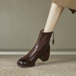 Luxurious Handcrafted Leather Women's Shoes - Elegance Redefined(Edfmr7063)